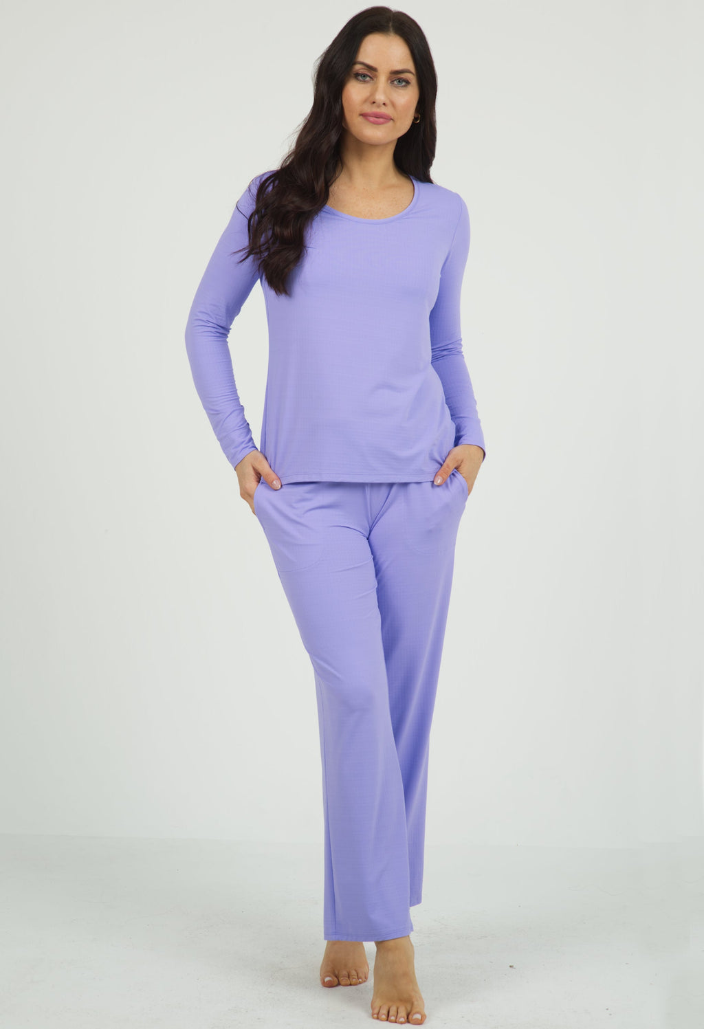 Solid Pajama Set - 36000
